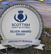 Scottish Craft Butchers Silver Award 2020/21, Speciality Burger